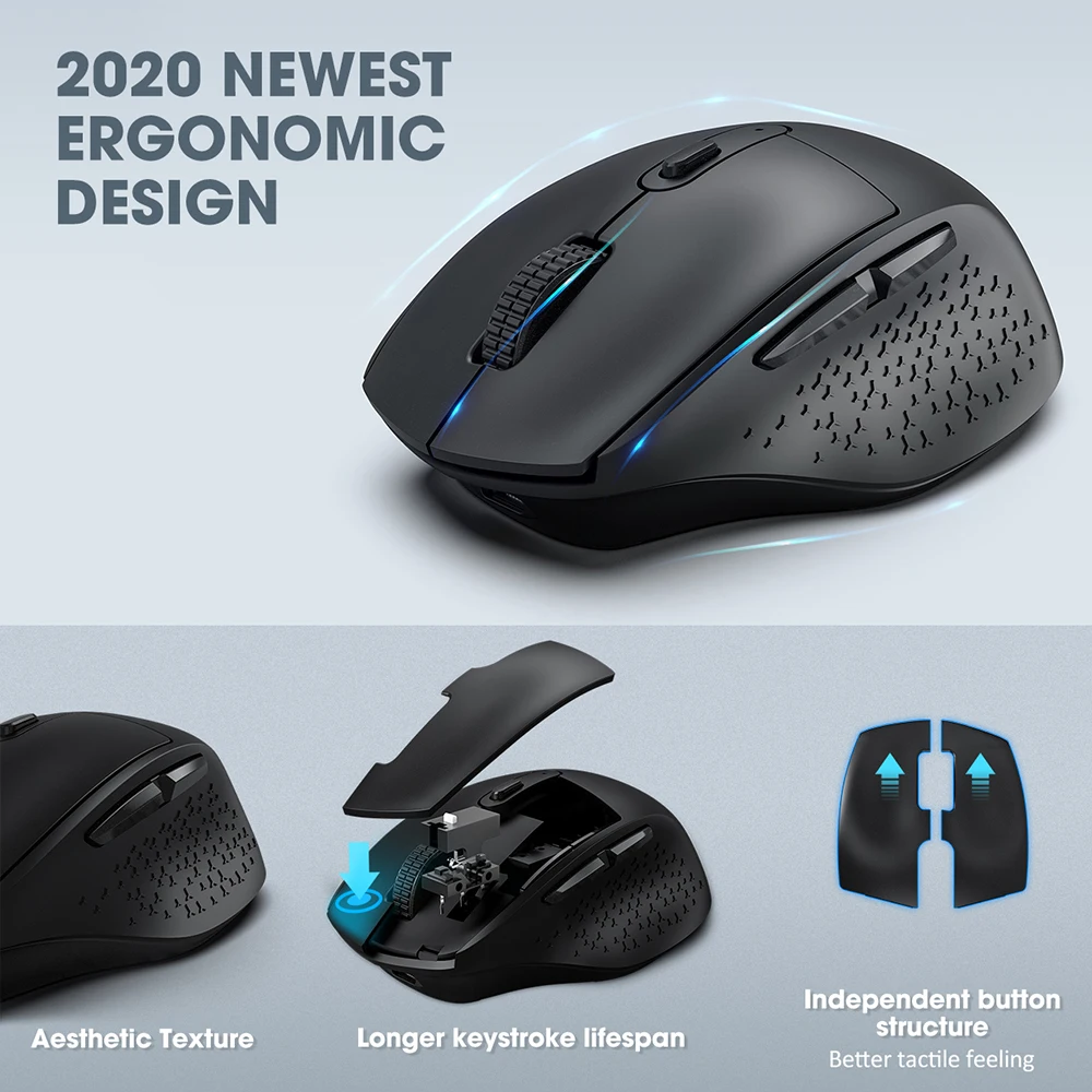 Мышь Компьютерная VicTsing PC262 2 4 ГГц 2400 DPI|Мыши| |