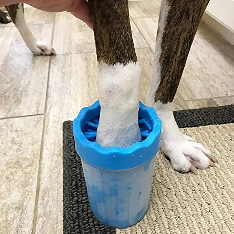 

2-in-1 Dog Paw Washer Cup With Silicone Bristles,Pet Dog Feet Cleaner Massager Suitable for Large,Small Dogs and Cats