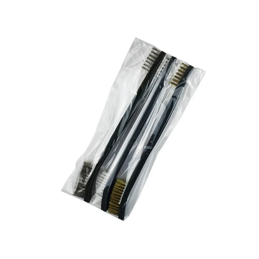 

3Pcs/lot Mini Stainless Steel Rust Brush Brass Cleaning Polishing Detail Metal Brush Wire Toothbrush Cleaning Tool Family Kit