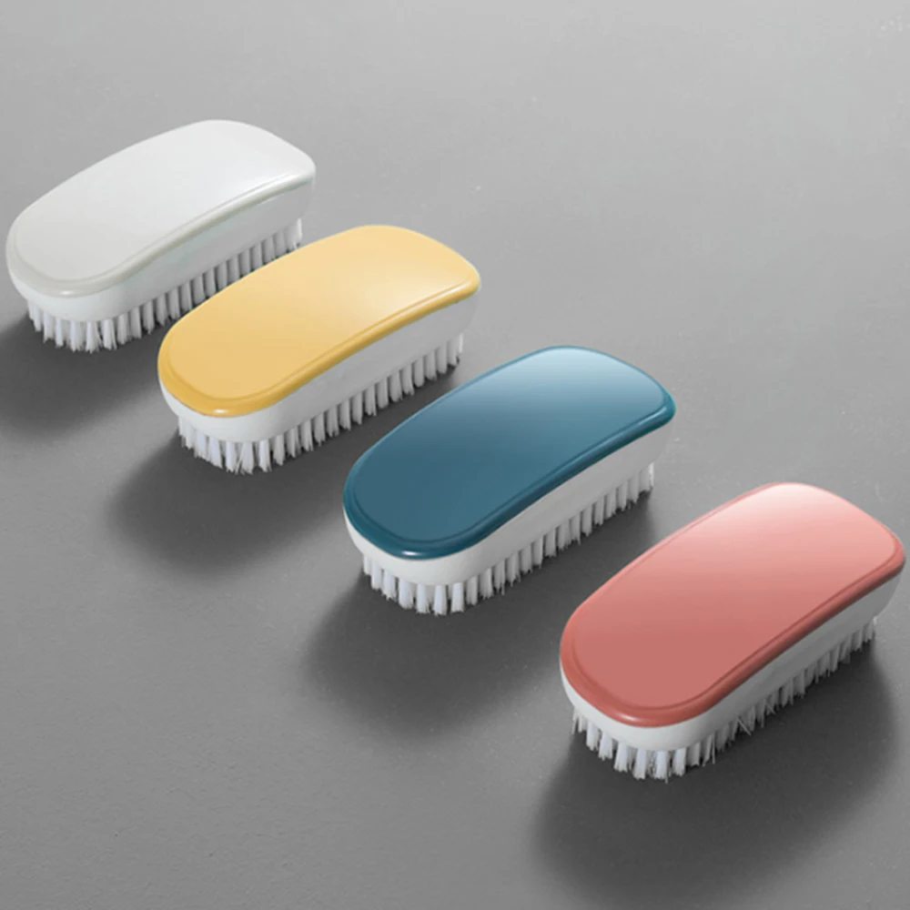 

Durable Plastic Brush Laundry Brush Shell Clothes Shoes Floor Scrub Brush Soft Hair Cleaning Brush Bathroom Gadgets Tools