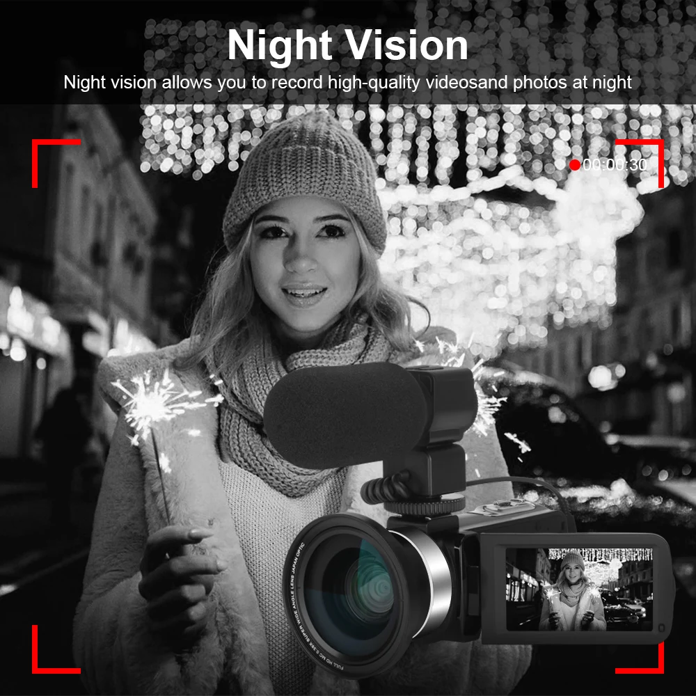 Видеокамера KOMERY видеокамера s цифровая для YouTube записывающее устройство Ultra HD 3 0