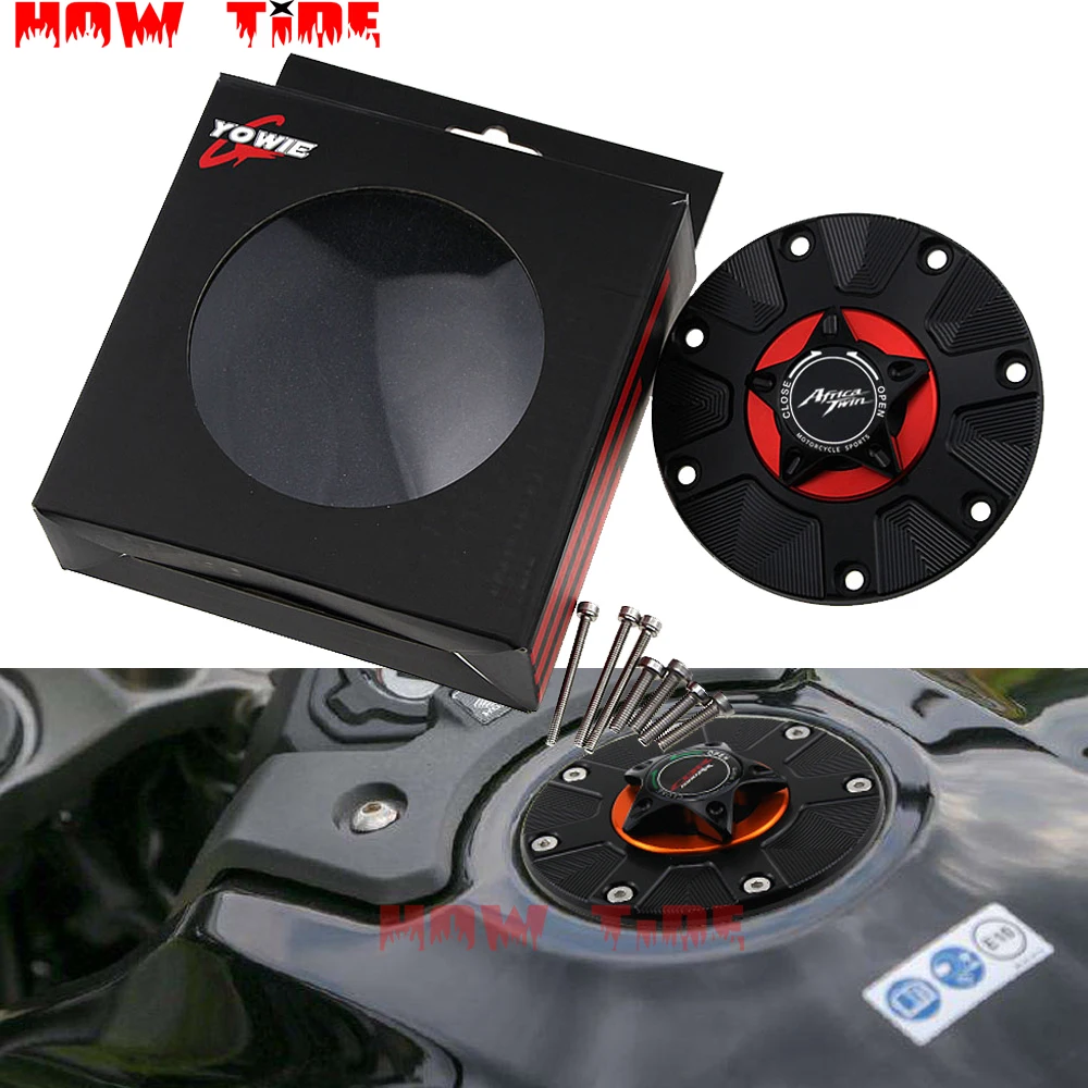 

Fuel Gas Tank Cap Cover Keyless Motorcycle Accessories for HONDA CRF1000L CRF 1000L Africa Twin 2015-2019 CRF 250L CRF250L 2018