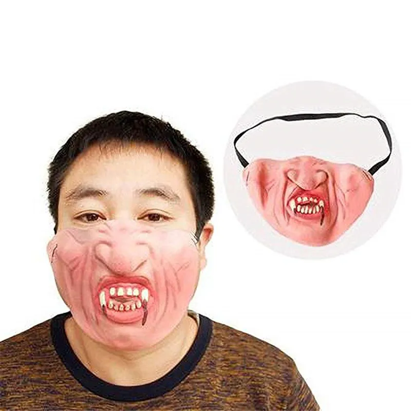 1 шт. страшная полумаска клоуна|Маски для вечеринки| |