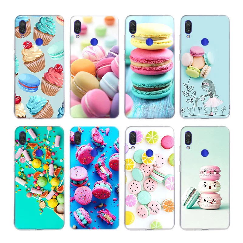Десерт Мороженое Макарон отделением для кредитных карт чехол Xiaomi Redmi Примечание