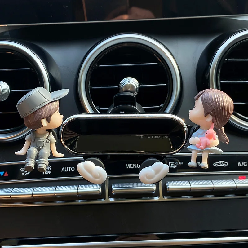 

Gravity Car Mobile Phone Holder Car Air Vent Clip Stand Cell phone Mount GPS Support For iPhone 11 XS X XR 7 Samsung Huawei