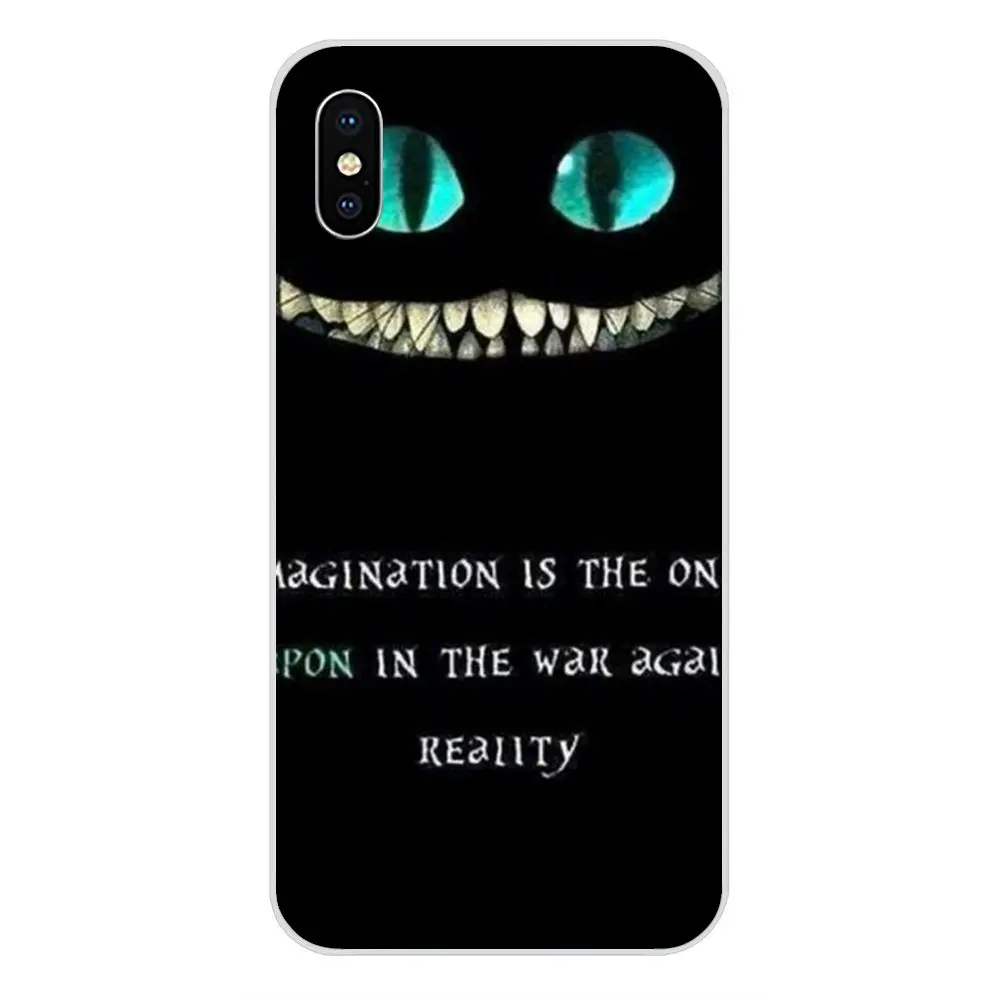 Мягкий чехол из ТПУ с Новая мода оформлением в стиле Алиса стране чудес кота для