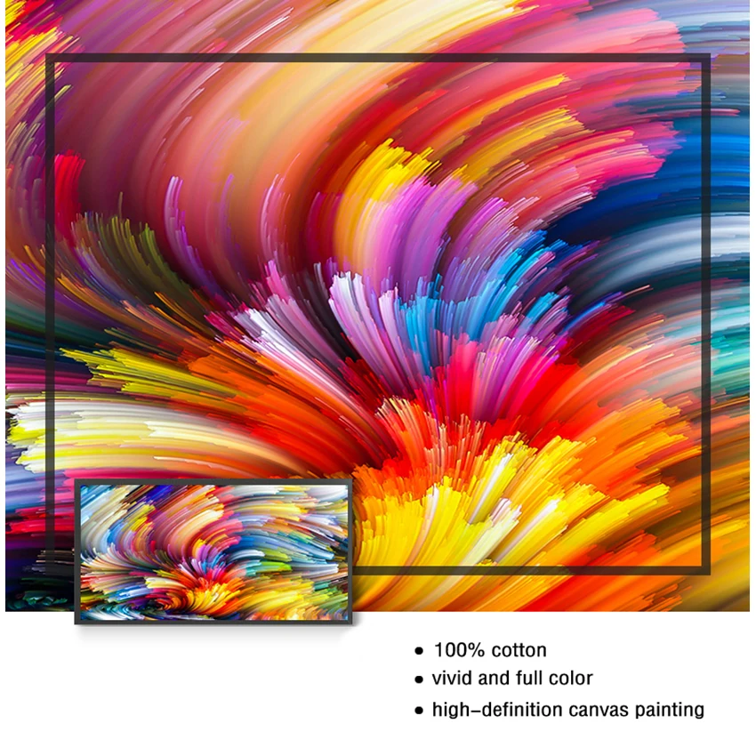 Для дома холст картины без рамки Абстрактная живопись Красочные облака плакат