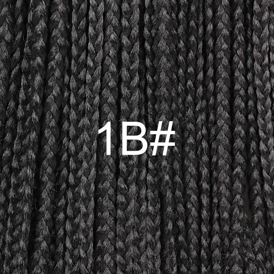 1B/30HL Leeons 1" 16" 2" 24" 3" Omber Box косички для женщин Kanekalon Синтетические косички для наращивания волос косички для волос - Цвет: 1B/30HL