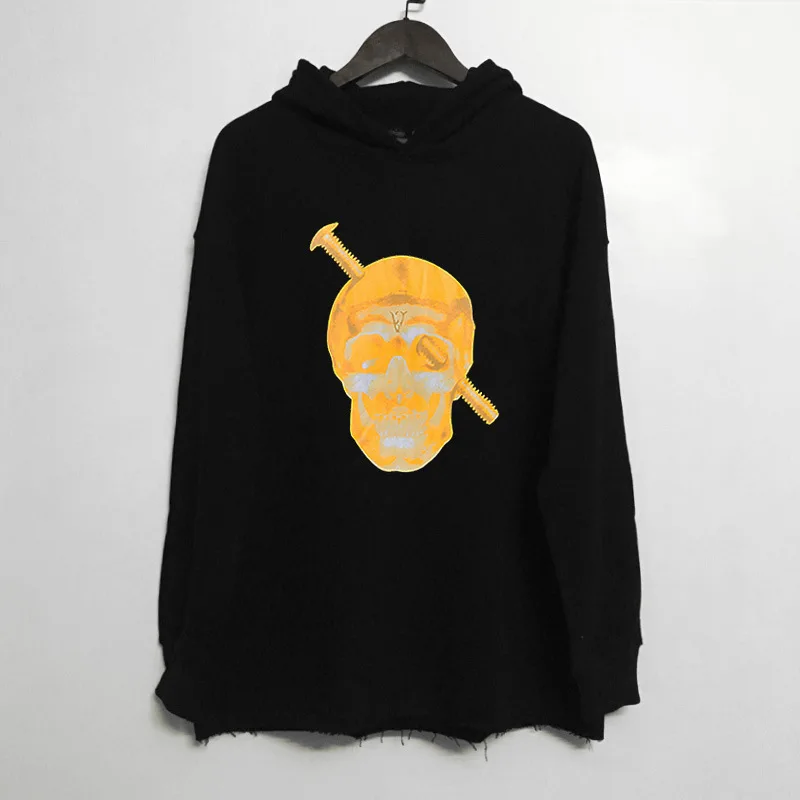 

Chao brand vlone life vlone Hoodie big V vlon Halloween limited skull Hoodie