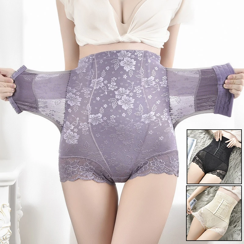 

Shaping Panties Elastic Stretch Body Shaper Postpartum Tighten Belly Underwear Slimming Tummy Women's Super High Waist Corset