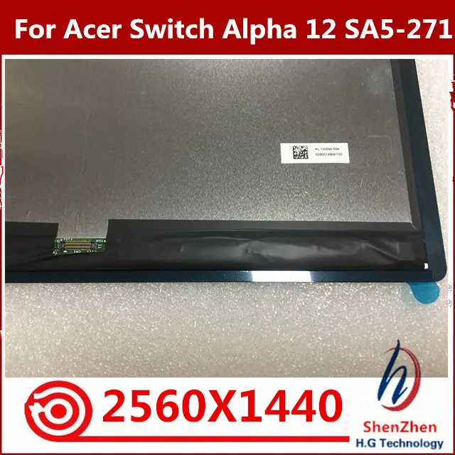 Оригинальный Новый 12 дюймовый ЖК дисплей для Acer Switch Alpha кодирующий