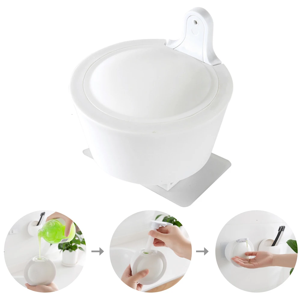 Небольшой диспенсер для жидкого мыла настенный Бесплатный Пробивной