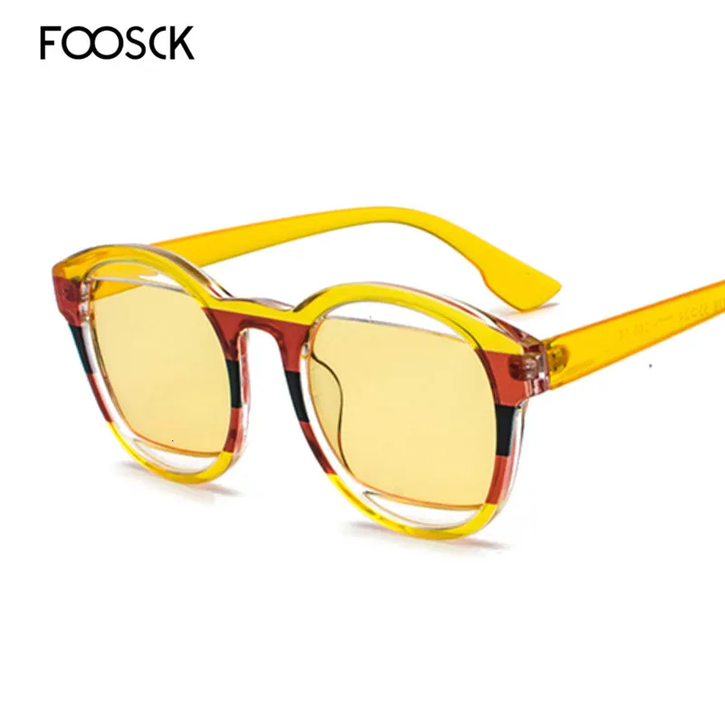 Очки солнцезащитные FOOSCK женские брендовые Дизайнерские Большие Квадратные
