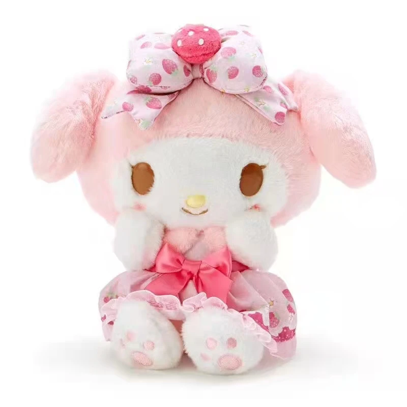 Original Pink Strawberry Melodl Plush Toys Stuffed Animal Soft Doll Kids Birthday Gift Cartoon Anime