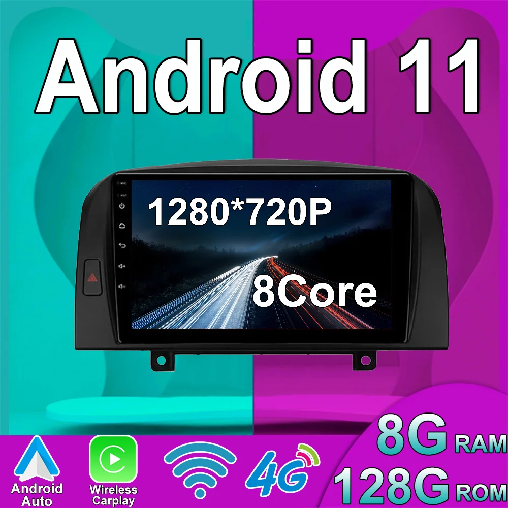 

Android 11 для Hyundai SONATA NF 2004 - 2008 автомобильное Стерео Радио мультимедийный видеоплеер навигация GPS беспроводной Carplay DSP IPS