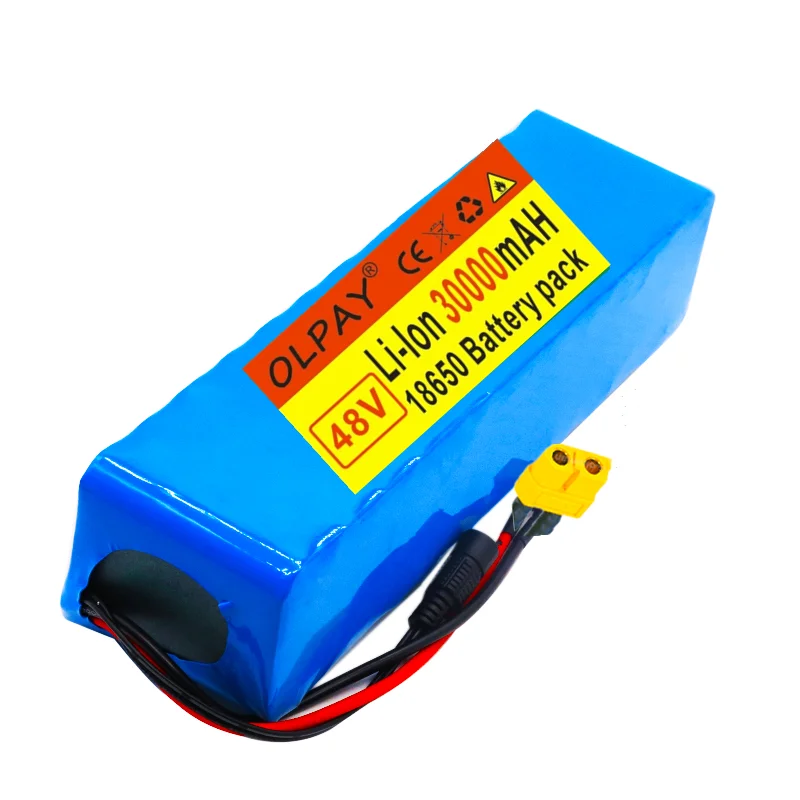 48v lithium lion battery 30Ah 1000w 13S3P Lithium Battery Pack 54.6v E-bike Electric bicycle Scooter with XT60+charger | Электроника