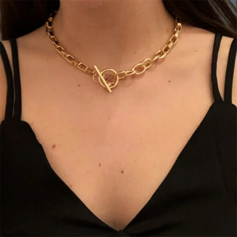

Personality Exaggerated Necklace Creative Hip-hop Punk Style Clavicle Chain