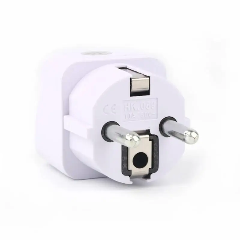 

Universal EU Plug Converter EU Adapter 2 Round Pin Socket AU US UK CN EU Wall Socket AC 16A 250V Travel Adapter Dropshipping