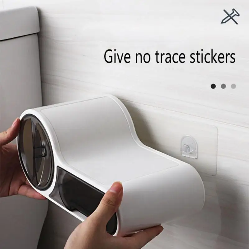 Suportes de Papel Caixa de Papel Rolo de Parede Caixa de Armazenamento de Papel Acessórios do Banheiro à Prova Dwaterproof Água Higiênico Dispenser Banheiro Tecido Rack