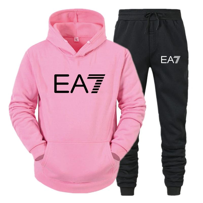 

Women Tracksuit 2 Piece Set Winter Thick Oversized Hoodies Men/Women Sportswear Gyms 2021 Fitness Training Pullover Sweatshirts