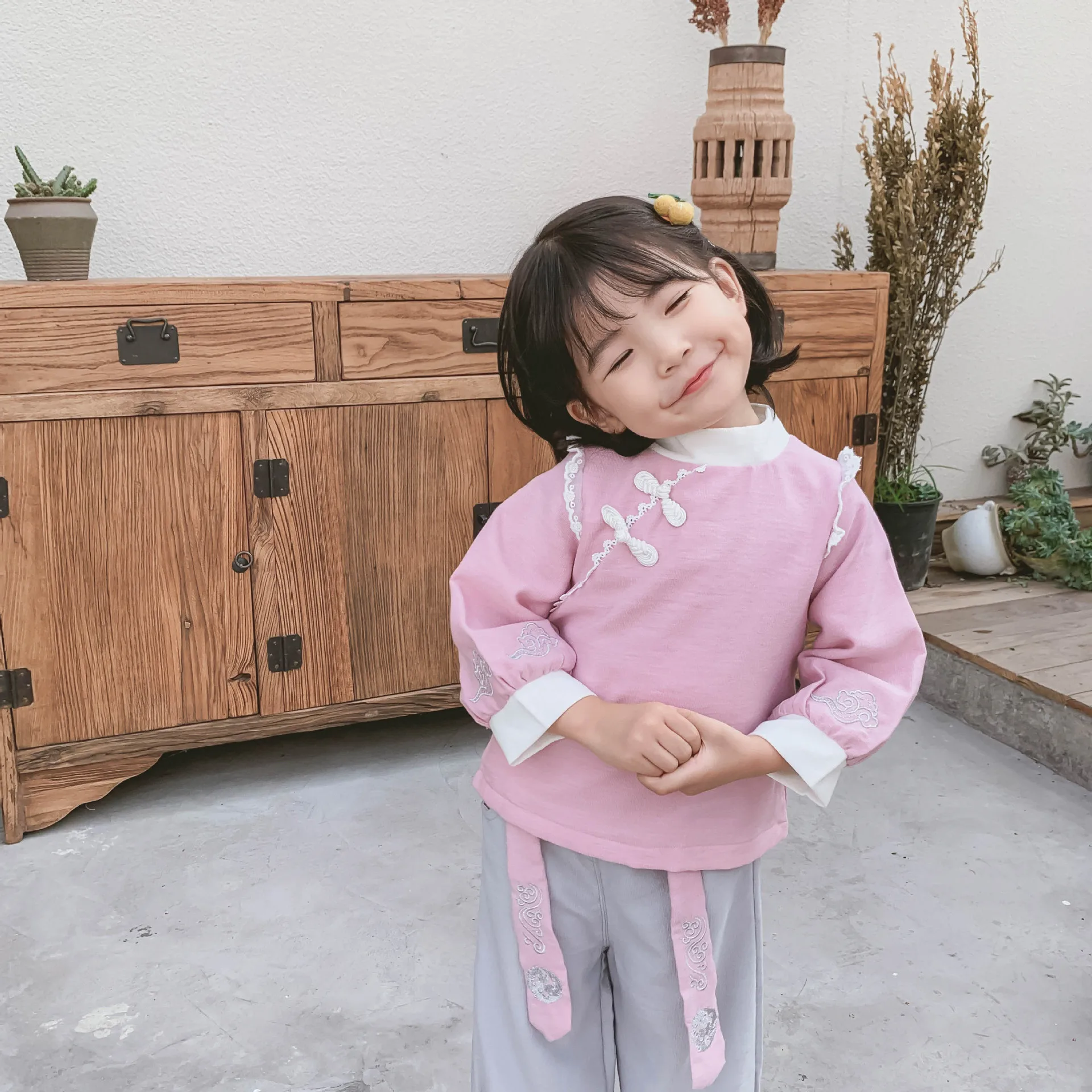 Комплект одежды из 2 предметов для девочек WLG осенний комплект рубашки и штанов в