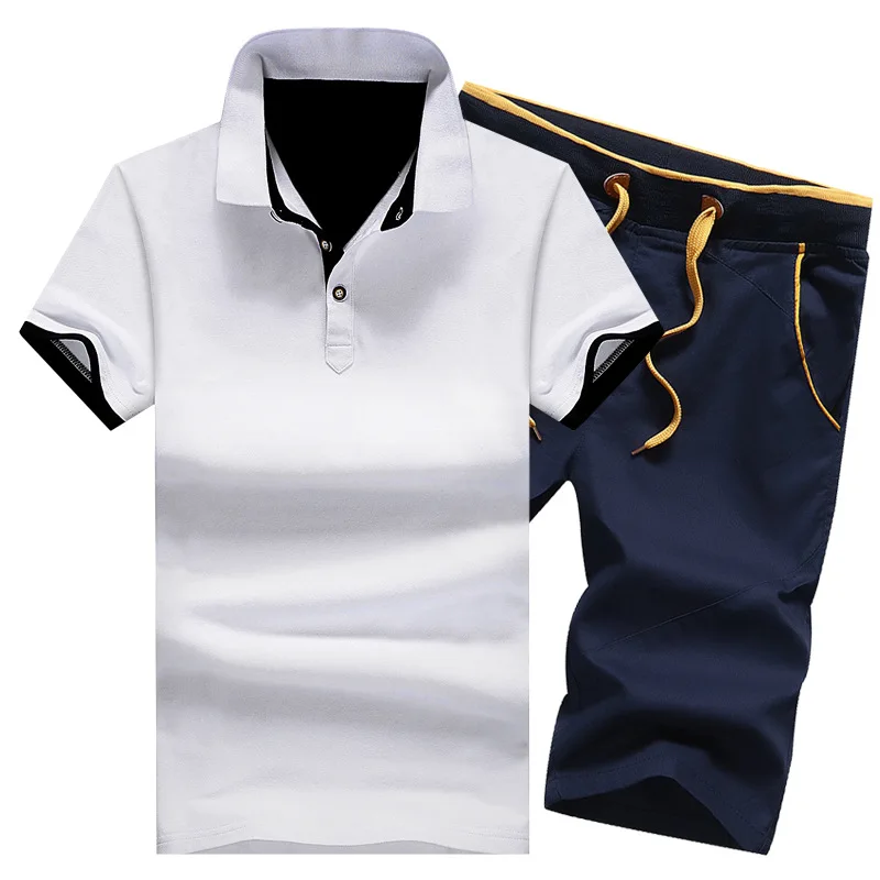 

Free Shipping Summer Casual Beach Shorts+POLO Shirt Brand Men T shirt 2021 Harajuku Tops Tshirt Streetwear Hip Hop T-shirt