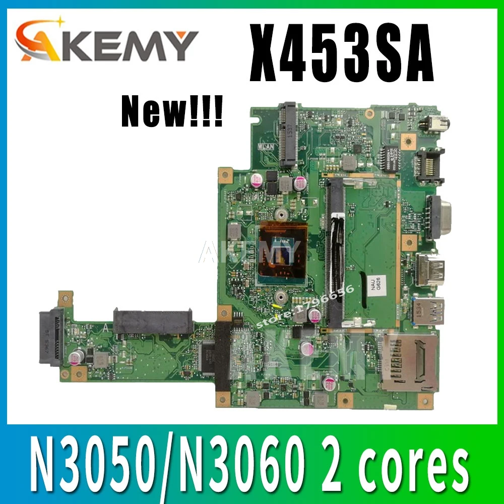 X453SA материнская плата для ноутбука ASUS X453S X453 F453S Тест 100% OK N3050 2 ядра|Материнские