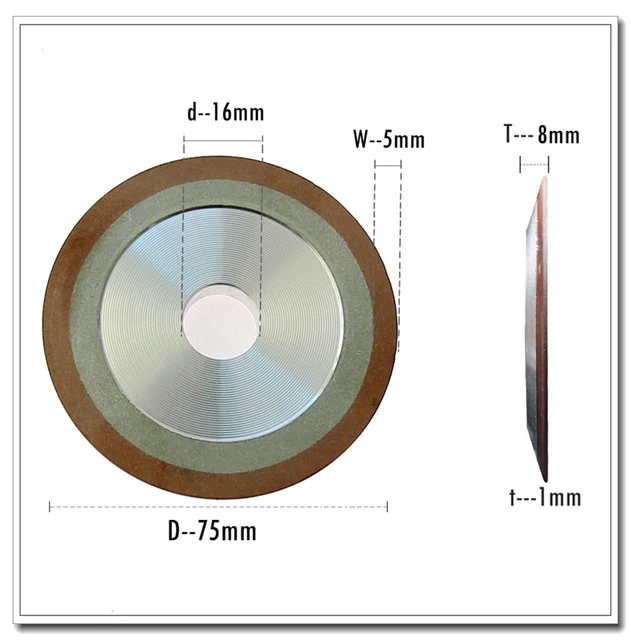 Dia. 75mm/100mm/125/150mm PDX Diamond Grinding Disc Resin