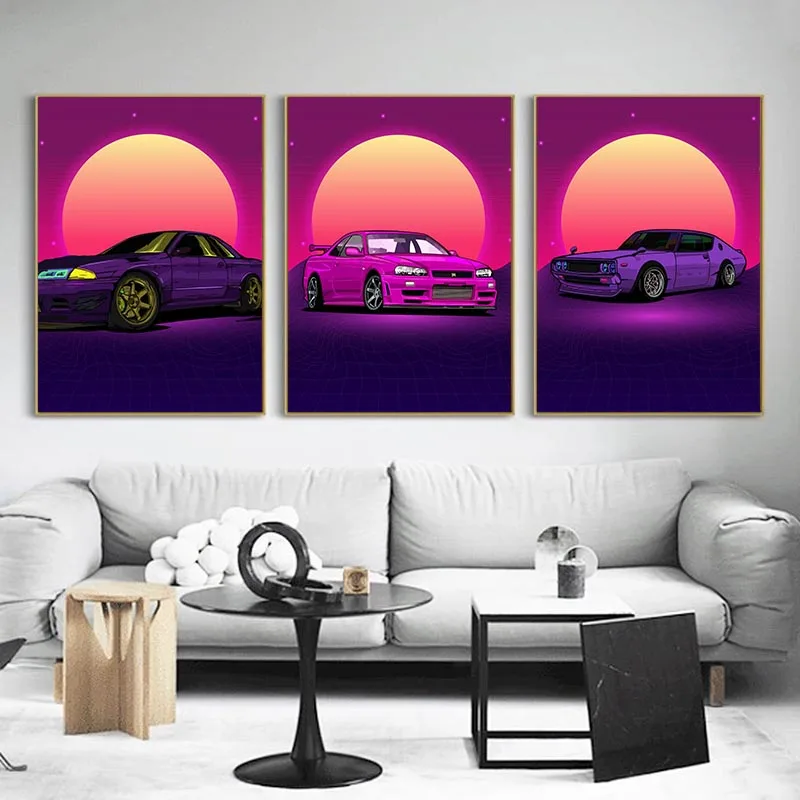 

Car Poster World Famous Cars Poster Racing Cars Posters Canvas Painting Wall Art Home Decor Pictures Living Room Decoration