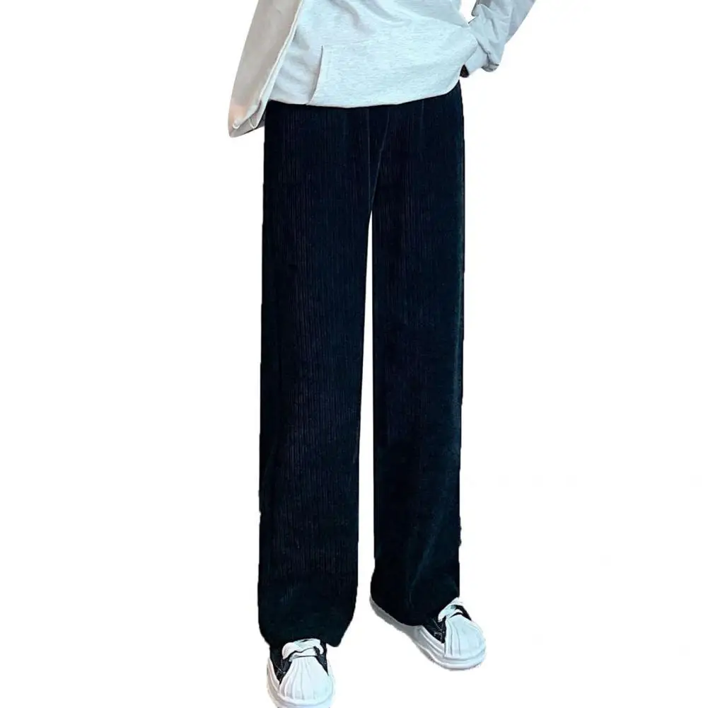 

Popular Female Pants High Elasticity Polyester Straight Leg Female Pants Women Trousers Lady Trousers