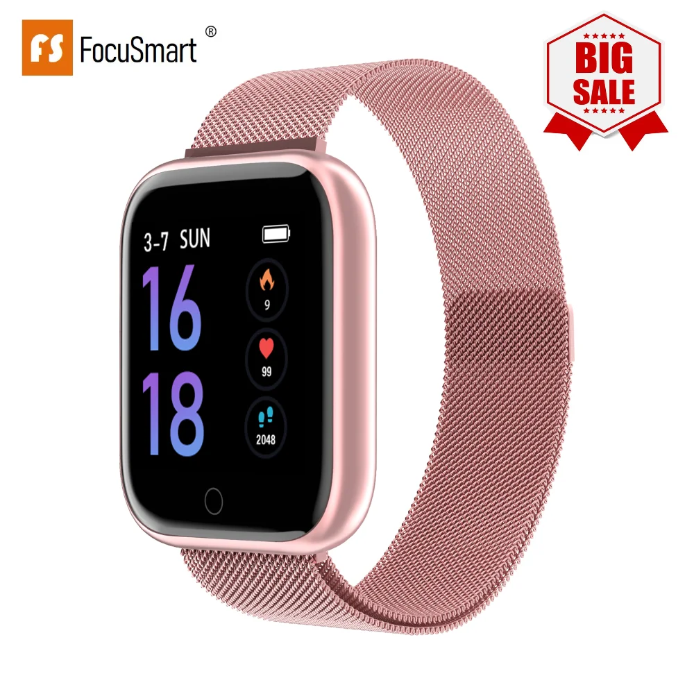 Женские и мужские часы FocuSmart T80 PK B57 F10 IWO фитнес трекер пульсометр для ios andriod VS P68 P70