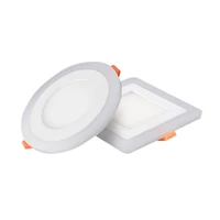 10pcslot double emitting color 6w 9w 10w 18w 24w 35w led panel light red green blue beside ac 110v 220v downlight ceiling lamp