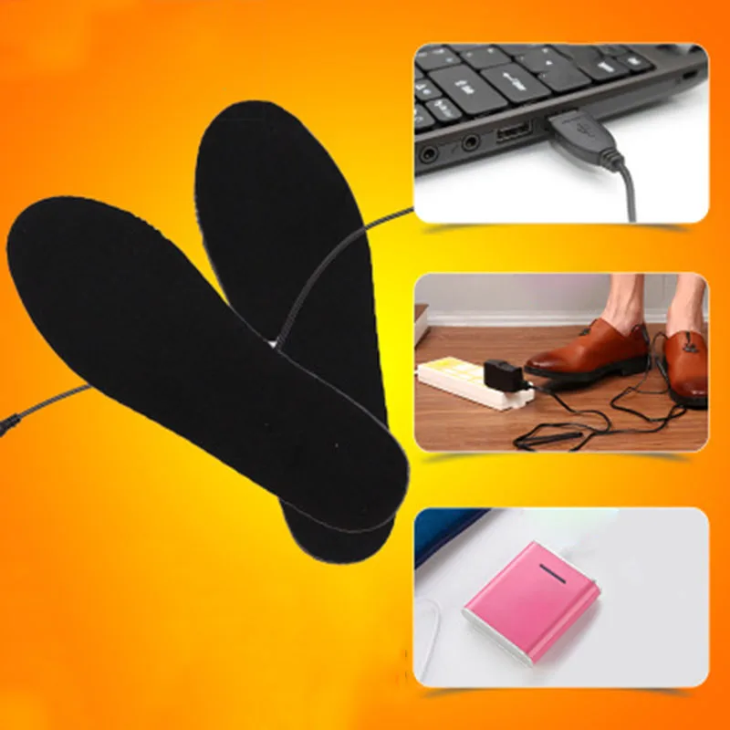 

Winter Warmer Pads Electric Heated Shoe Insoles Warm Socks Feet Heater USB Foot USB Heating Insole Snowshoeing Equipment