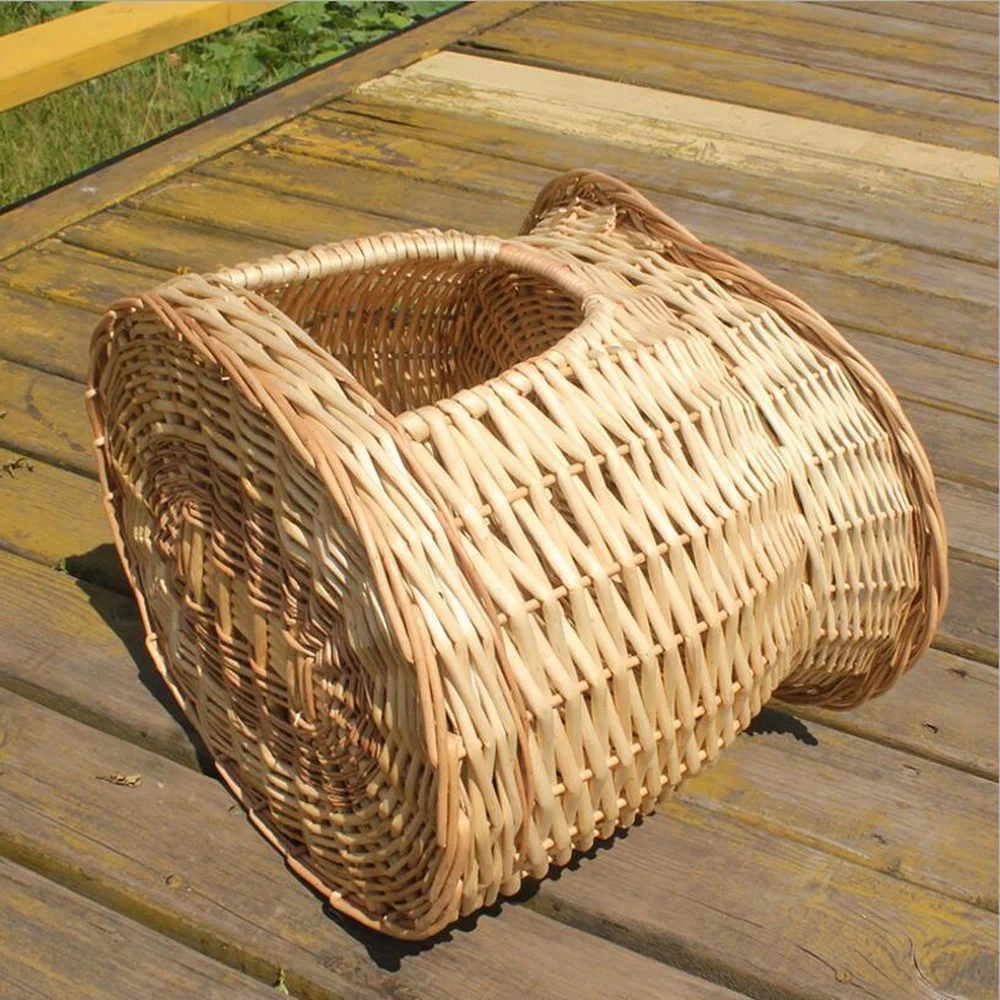 Двухуровневая плетеная кошечка корзина для дома домик питомцев спальная пещера