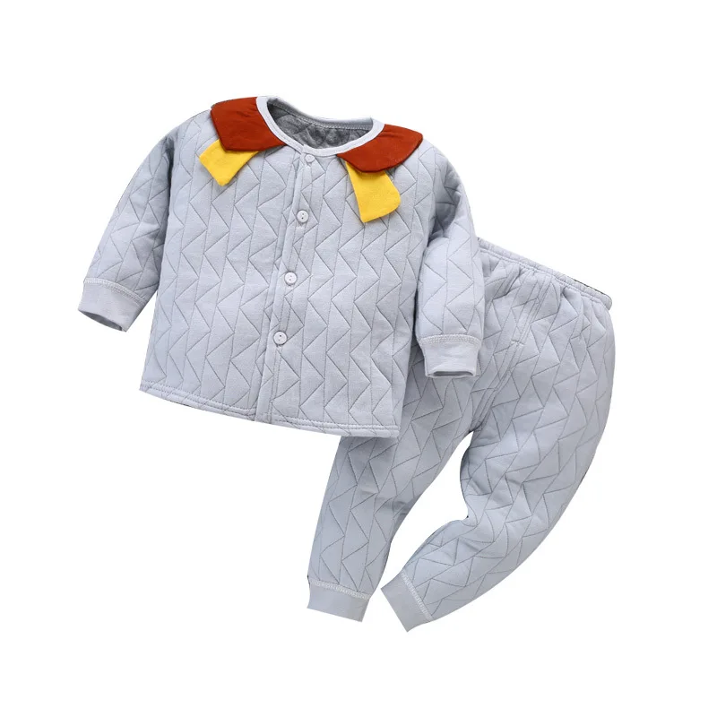 Зимняя одежда для новорожденных 6 цветов 100% хлопок костюмы малышей Мягкая