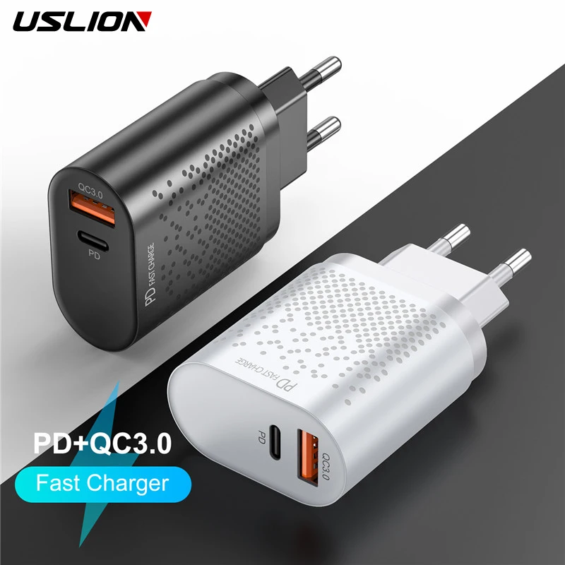 

PD3.0 Usb Charger 18W QC3.0 Usb Type C Snel Opladen Voor Quick Lading Qc 3.0 Pd Charger Iphone 12 11 Pro 8 X Charger Adapter