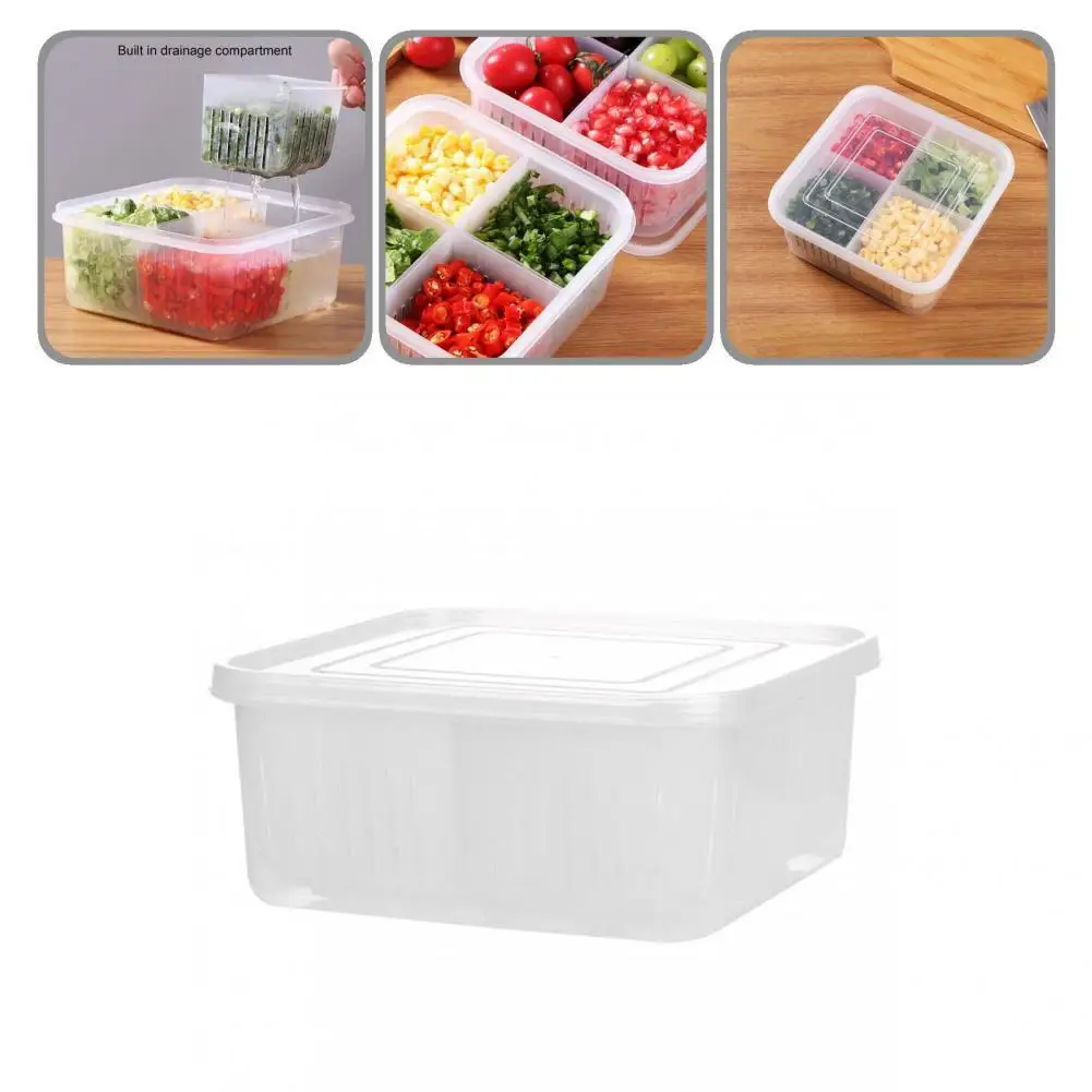 

Storage Box Removable High Quality Large Capacity Rectangular Space-saving Food Container Holder
