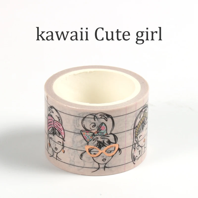 2020 милые девушки набор декоративного скотча Васи Kawaii Washitape Скрапбукинг журнала