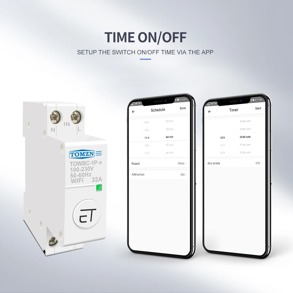 Din рейка WIFI автоматический выключатель Умный переключатель дистанционное