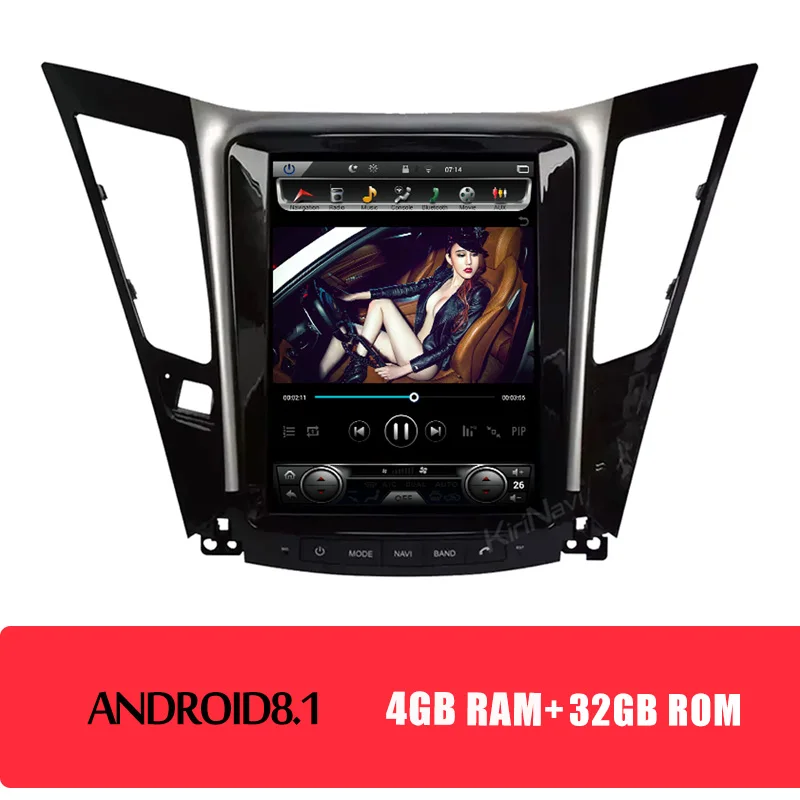 Android Car Radio KiriNavi 10," вертикальный экран Tesla стиль Android 8,1 Автомагнитола для hyundai Sonata Авто Gps навигация автомобиля Dvd мультимедиа wifi - Цвет: Android Car Radio
