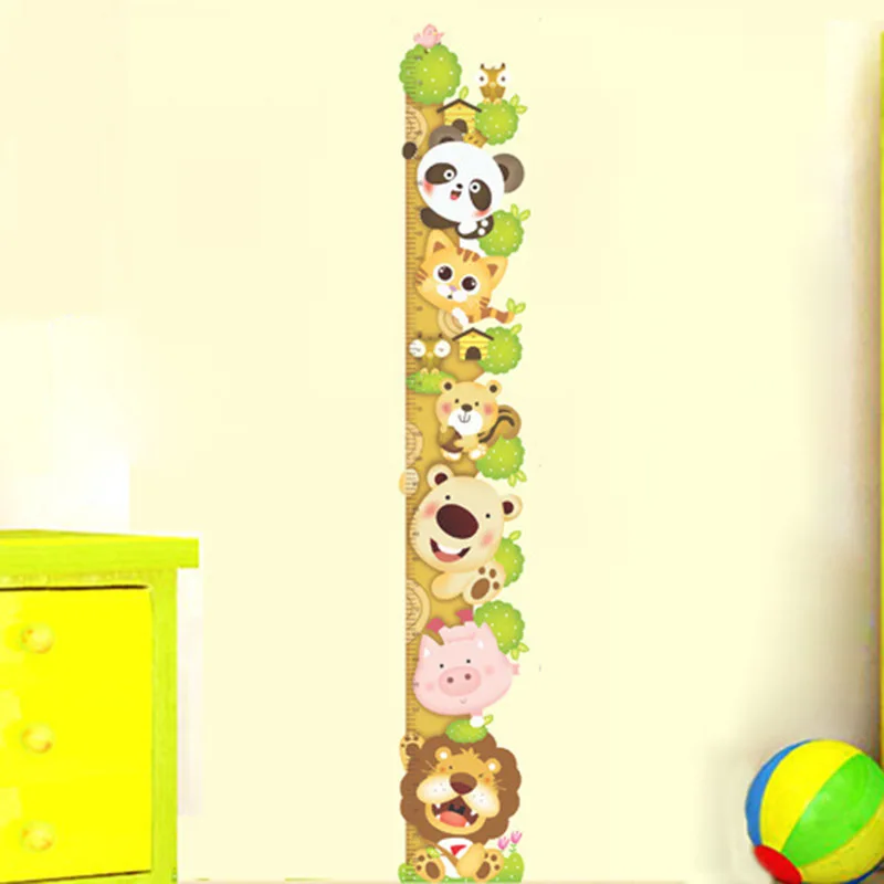

Wall Stickers Children's Room School Decoration Background Wall Stickers Tailored Height Panda Height Stickers