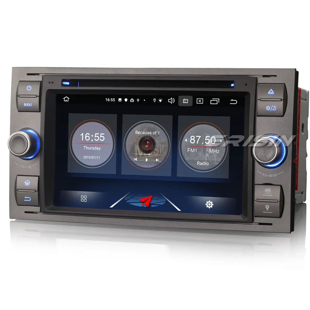 Erisin DAB + Android 10 0 автомобильный Стерео Авторадио DVD GPS Wifi OBD DTV для Ford C/S Max Galaxy Kuga Focus