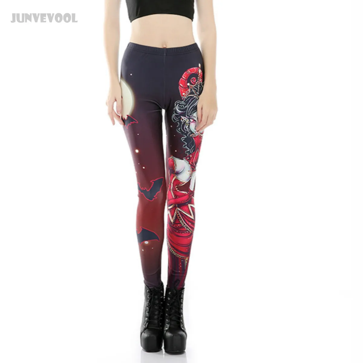 Женские Эластичные Джеггинсы капри облегающие брюки карандаш с 3D принтом в стиле