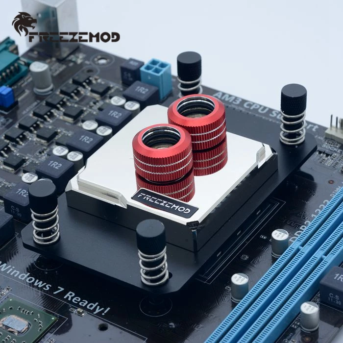FREEZEMOD компьютер AMD ПК водяной процессор кулер блок полная matel латунная Базовая