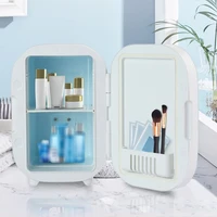 small refrigerator with cosmetic mirror hot and cold dual purpose car refrigerator export semiconductor beauty refrigerator