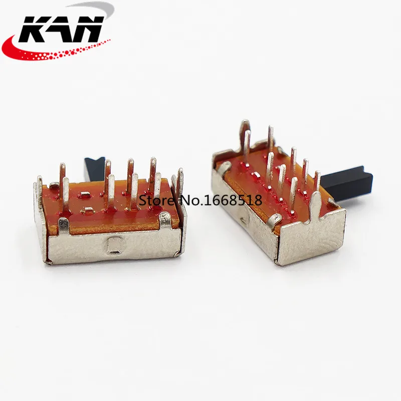 100 шт. SK23D07 8-контактная печатная плата 3 позиции 2P3T DP3T миниатюрный переключатель