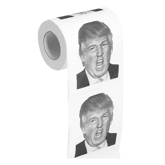 Roll Paper Творческий Дональд Трамп туалетной щетки сделать туалетную бумагу для Great Again» веселый смешной подарок идеальный президентский ершик - Цвет: Roll Paper