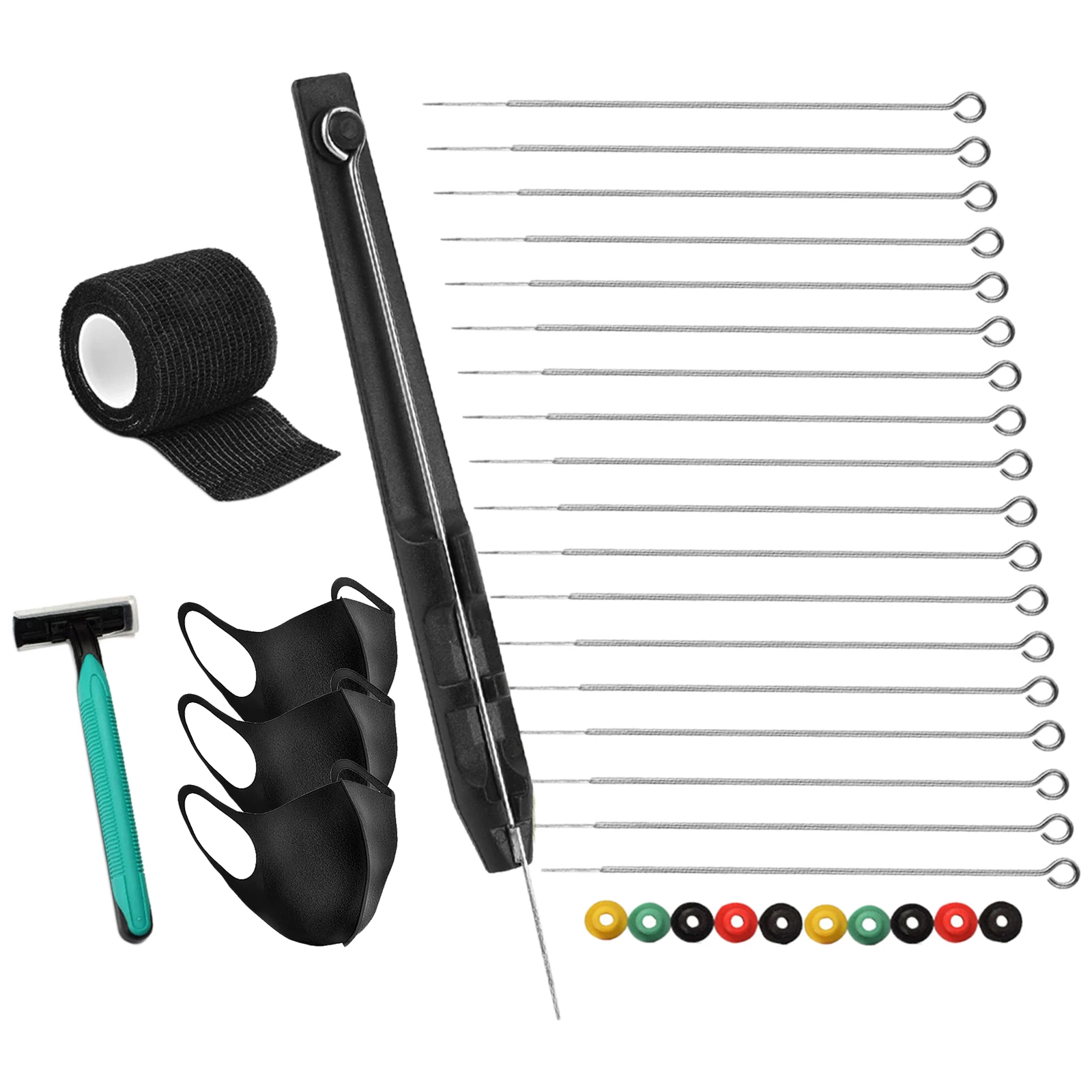 

Tattoo Kit 3pcs Disposable Mask Tattoo Grip Cover Wrap Handle Grip Tube Tattoo Needles Tattoo Accessories Body Art