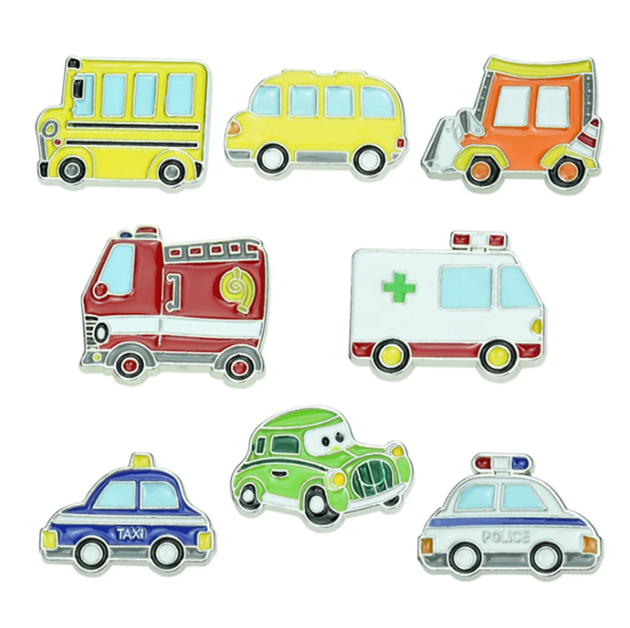 

Fashion cute Classic Cartoon Car brooch icons Style hijab pins letter Denim Sweater Lapel Enamel pins Jewelry For Girl New gift