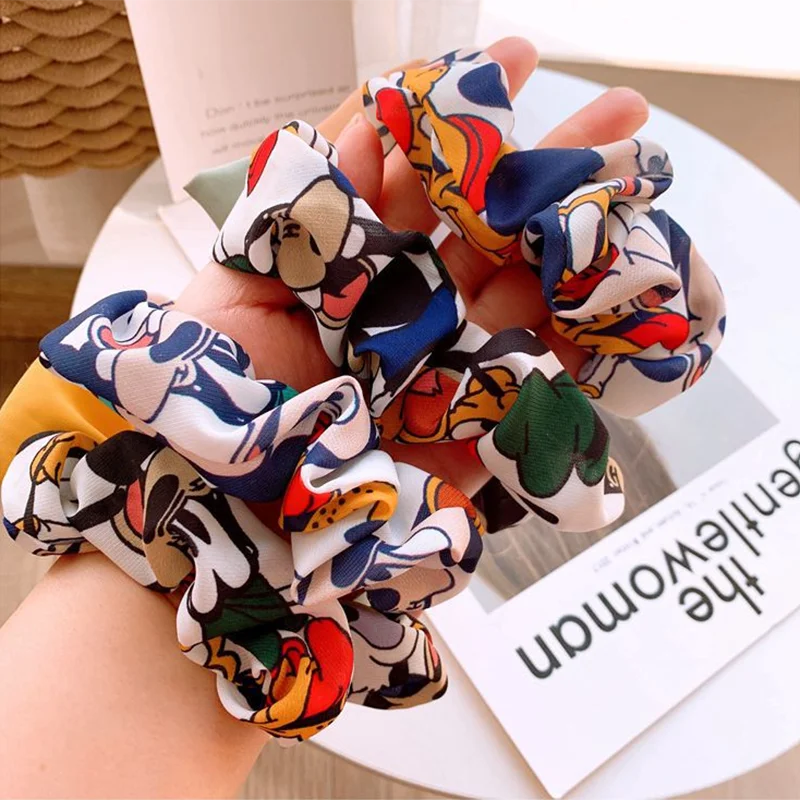 2020 модные заколки для волос disney завязки конского хвоста с Микки и Минни женские